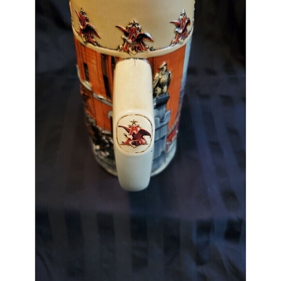 BUDWEISER NATIONAL HISTORICAL LANDMARK SERIES A BEER STEIN ST. LOUIS BREW HOUSE - Picture 7 of 12